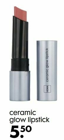 HEMA Ceramic glow lipstick aanbieding