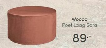 Baby & Tiener Woood poef laag sara aanbieding
