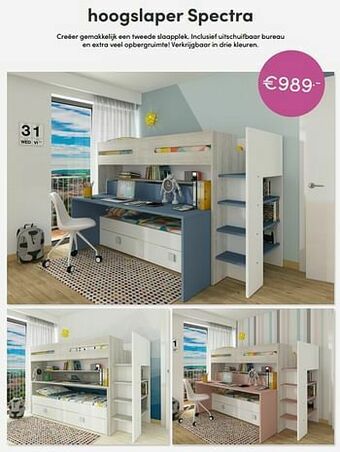 Baby & Tiener Hoogslaper spectra aanbieding