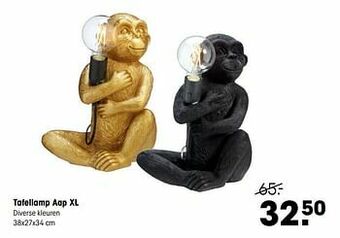Kwantum Tafellamp aap xl aanbieding
