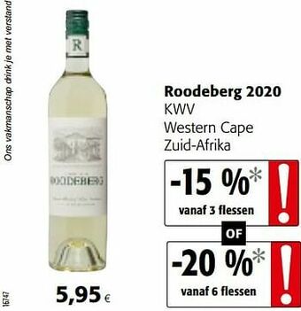 Colruyt Roodeberg 2020 kwv western cape zuid-afrika aanbieding