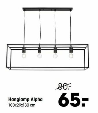 Kwantum Hanglamp alpha aanbieding