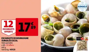 Auchan Escargots De Bourgogne Surgeles Escal aanbieding