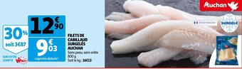 Auchan Filets De Cabillaud Surgeles Auchan aanbieding