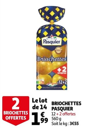 Auchan Briochettes Pasquier aanbieding