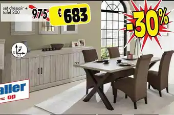 Set dressoir + tafel 200