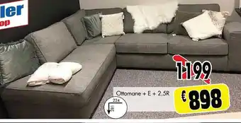 Budget Meubelen Ottomane + E + 2.5R aanbieding