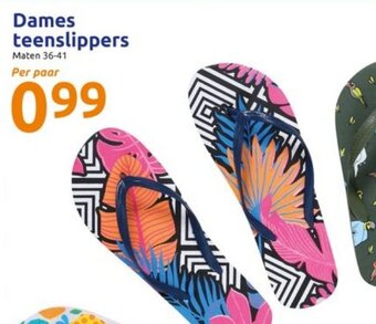 Action Dames teenslippers 36-41 aanbieding
