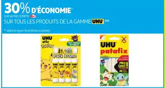Sur tous les produits de la gamme uhu