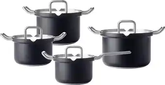 Bol.com Bk q-linair master black kookpotnenset - 4 delig - veilig afgietsysteem aanbieding