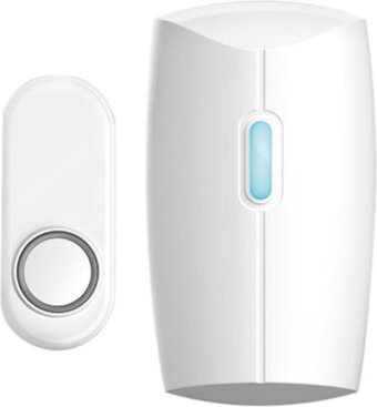 Bol.com Klikaanklikuit acdb-8000ac - draadloze deurbel + ontvanger - wit aanbieding