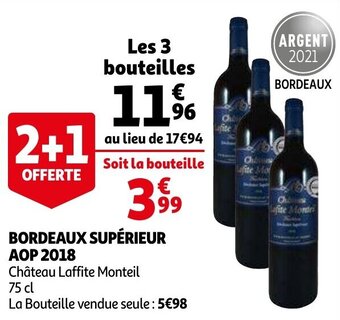 Auchan Bordeaux Superieur AOP 2018 aanbieding