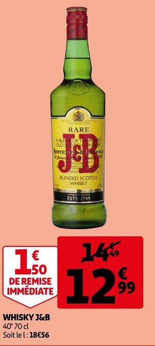 Auchan Whisky J&B aanbieding