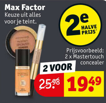 Kruidvat Max Factor aanbieding