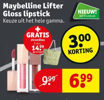 Kruidvat Maybelline Lifter Gloss lipstick aanbieding