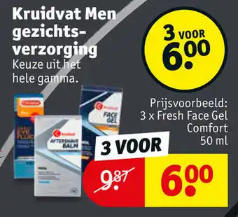Kruidvat Kruidvat Men gezichts verzorging aanbieding