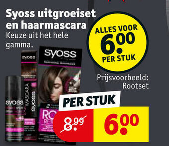 Kruidvat Syoss uitgroeiset en haarmascara aanbieding