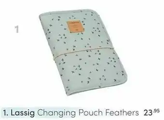 Baby & Tiener Lassig changing pouch feathers aanbieding