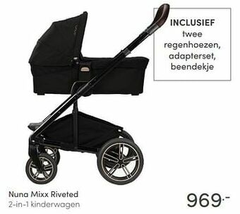 Baby & Tiener Nuna mixx riveted 2-in-1 kinderwagen aanbieding