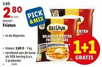 Lidl Belviva frieten aanbieding