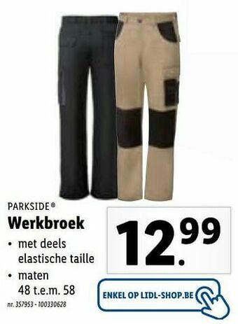 Lidl Werkbroek aanbieding