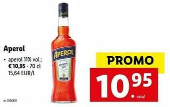 Lidl Aperol aanbieding