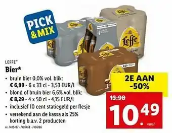 Lidl Leffe bier aanbieding
