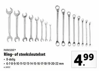 Lidl Ring- of steeksleutelset aanbieding