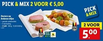 Lidl Oesters op ardense wijze aanbieding