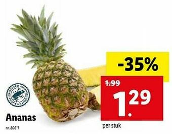 Lidl Ananas aanbieding