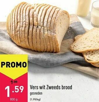 ALDI Vers wit zweeds brood aanbieding