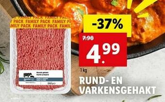 Lidl Rund- en varkensgehakt aanbieding