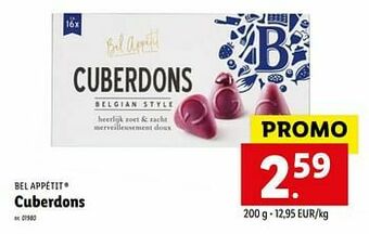 Lidl Cuberdons aanbieding