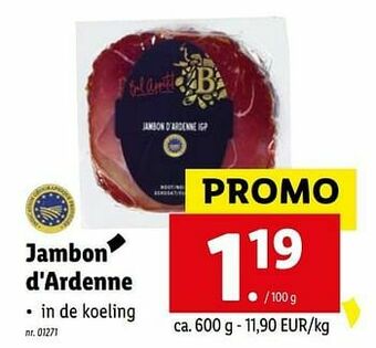 Lidl Jambon d`ardenne aanbieding