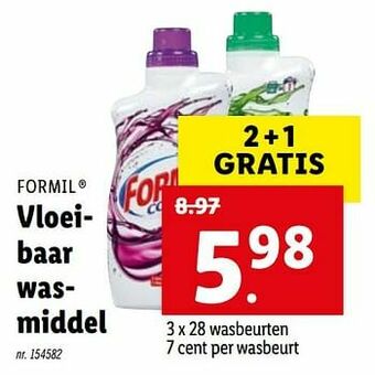Lidl Vloeibaar wasmiddel aanbieding