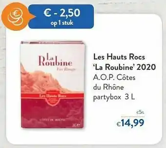 OKay Les hauts rocs la roubine 2020 a.o.p. côtes du rhône aanbieding