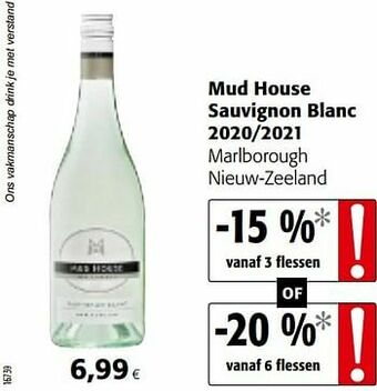 Colruyt Mud house sauvignon blanc 2020-2021 marlborough nieuw-zeeland aanbieding