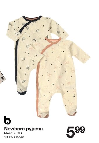 Zeeman Newborn pyjama aanbieding