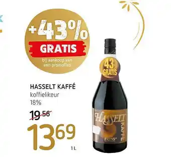 Spar Hasselt kaffé koffielikeur aanbieding