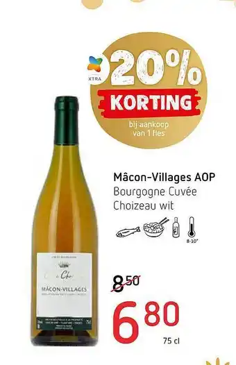 Spar Mâconvillages aop bourgogne cuvée aanbieding