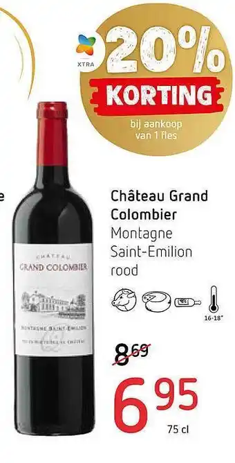Spar Château grand colombier montagne saintemilion aanbieding