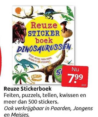 Boekenvoordeel Reuze stickerboek aanbieding