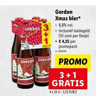 Lidl Gordon xmas bier aanbieding