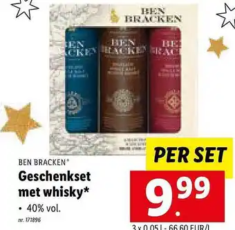 Ben bracken geschenkset met whisky
