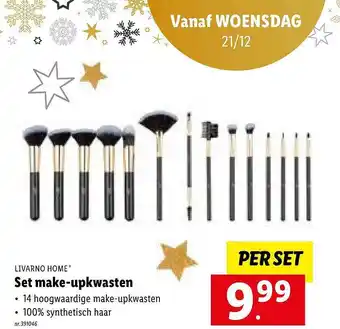 Lidl Livarno home set makeupkwasten aanbieding