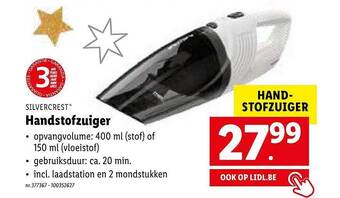 Silvercrest handstofzuiger