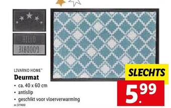Lidl Livarno home deurmat aanbieding
