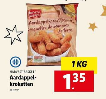 Lidl Harvest basket aardappelkroketten aanbieding