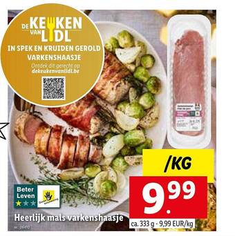 Lidl Varkenshaasje aanbieding