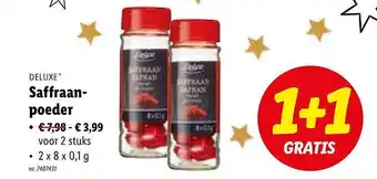 Lidl Deluxe saffraanpoeder aanbieding